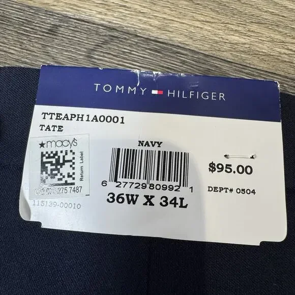 Tommy Hilfiger Navy Blue Chinos - Picture 9 of 11